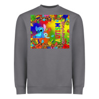 Storm Autism awareness with stitch tumbler Heavyweight Sweatshirt - TumblerDesignByShophia