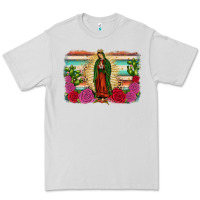 Dove Grey western our lady of Guadalupe Premium Tee - JahusDesignShop