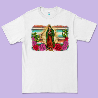 Western Our Lady Of Guadalupe Premium Tee Designed By Jahusdesignshop