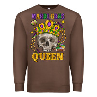 Chestnut skull mardi gras queen Premium Sweatshirt - FaDigitalArtStudio