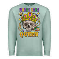 Seafoam skull mardi gras queen Premium Sweatshirt - FaDigitalArtStudio