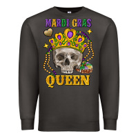 Smoke skull mardi gras queen Premium Sweatshirt - FaDigitalArtStudio