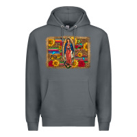 Rock Our Lady Of Guadalupe Glitter Leopard Flowers Premium Hoodie - FaDigitalArtStudio