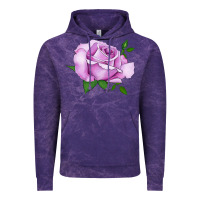 Cloud Purple Life's Little Pleasures Rose Vintage Hoodie - LillyAllenDesigns