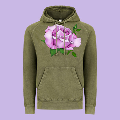 Life's Little Pleasures Rose Vintage Hoodie Designed By Lillyallendesigns