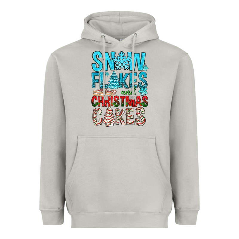 Snow Flakes Aad Christmas Cakes Heavyweight Hoodie by BundleAndBundleShop | Teevron