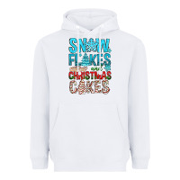 White Snow Flakes aAd Christmas Cakes Heavyweight Hoodie - BundleAndBundleShop