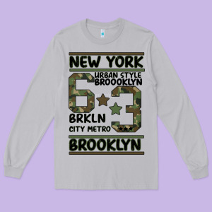 Newyork Brooklyn Long Sleeve Tee Designed By Bettercallsaul