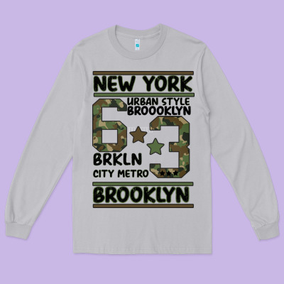 Newyork Brooklyn Long Sleeve Tee Designed By Bettercallsaul