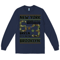 Navy Newyork Brooklyn Long Sleeve Tee - Bettercallsaul