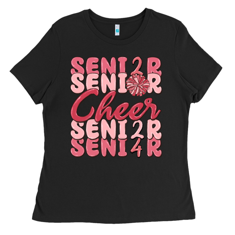 Senior Cheer 2024 Ladies Tee by MaliasSmallBusiness | Teevron