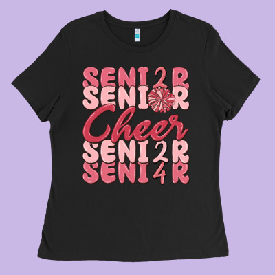Senior Cheer 2024 Ladies Tee Designed By Maliassmallbusiness