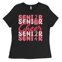 Black senior cheer 2024 Ladies Tee - MaliasSmallBusiness