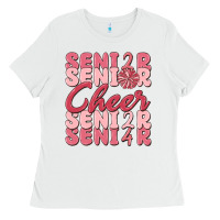 White senior cheer 2024 Ladies Tee - MaliasSmallBusiness