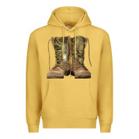 Antique Gold soldier boots Premium Hoodie - RanaPortraitStore
