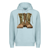 Blue Mist soldier boots Premium Hoodie - RanaPortraitStore