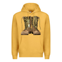 Mustard soldier boots Premium Hoodie - RanaPortraitStore