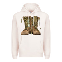 Pale Pink soldier boots Premium Hoodie - RanaPortraitStore