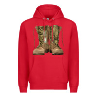 Red soldier boots Premium Hoodie - RanaPortraitStore
