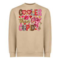 Mushroom Cooler than Cupid Valentine's Day Heavyweight Sweatshirt - HowdyJamesFarm