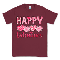 Burgundy happy valentines Classic Tee - LillyAllenDesigns