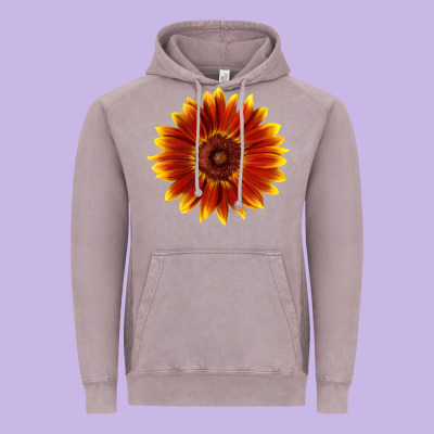 Little Becka Sunflower Vintage Hoodie Designed By Lillyallendesigns