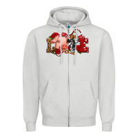 Dove Grey love with pig olivia Zipper Hoodie - OliviaCreatesArt