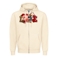 Sandshell love with pig olivia Zipper Hoodie - OliviaCreatesArt