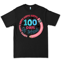 Black happy 100 days of school Premium Tee - MaliasSmallBusiness