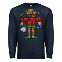 Navy im the veteran elf Premium Sweatshirt - FaDigitalArtStudio