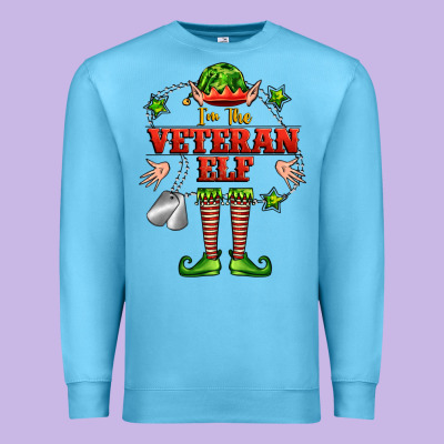 Im The Veteran Elf Premium Sweatshirt Designed By Fadigitalartstudio