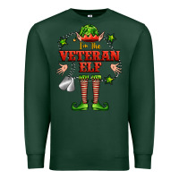 Sports Green im the veteran elf Premium Sweatshirt - FaDigitalArtStudio