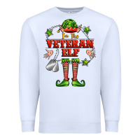 White im the veteran elf Premium Sweatshirt - FaDigitalArtStudio