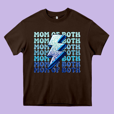 Mom Of Both Boys Heavy Core Tee Designed By Maliassmallbusiness