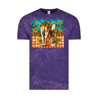Cloud Purple Western Fall Heifer Vintage Tee - LillyAllenDesigns