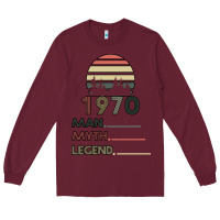 Burgundy Vintage May 1970 Long Sleeve Tee - Bettercallsaul