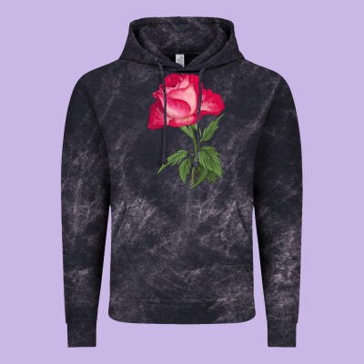 Love At First Sight Rose Vintage Hoodie Designed By Lillyallendesigns