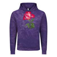 Cloud Purple Love At First Sight Rose Vintage Hoodie - LillyAllenDesigns