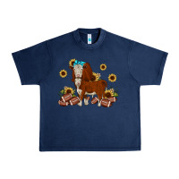 Navy football hereford sunflower Urban Heavy Tee - JahusDesignShop