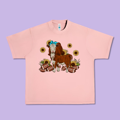 Football Hereford Sunflower Urban Heavy Tee Designed By Jahusdesignshop
