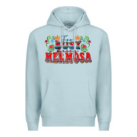 Blue Mist Too busy being hermosa Premium Hoodie - FaDigitalArtStudio