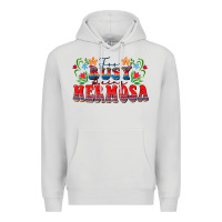 Dove Grey Too busy being hermosa Premium Hoodie - FaDigitalArtStudio