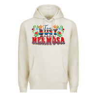 Oatmeal Heather Too busy being hermosa Premium Hoodie - FaDigitalArtStudio