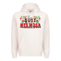 Pale Pink Too busy being hermosa Premium Hoodie - FaDigitalArtStudio