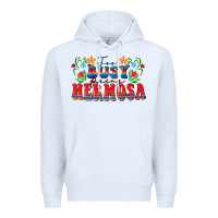 White Too busy being hermosa Premium Hoodie - FaDigitalArtStudio