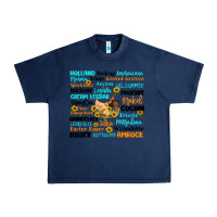 Navy chicken typography Urban Heavy Tee - Artiststas