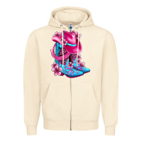 Sandshell valentine cowboy boots and hat olivia Zipper Hoodie - OliviaCreatesArt