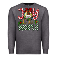 Charcoal Heather joy to the world Premium Sweatshirt - BundleAndBundleShop