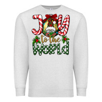 Oatmeal Heather joy to the world Premium Sweatshirt - BundleAndBundleShop