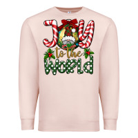 Pale Pink joy to the world Premium Sweatshirt - BundleAndBundleShop